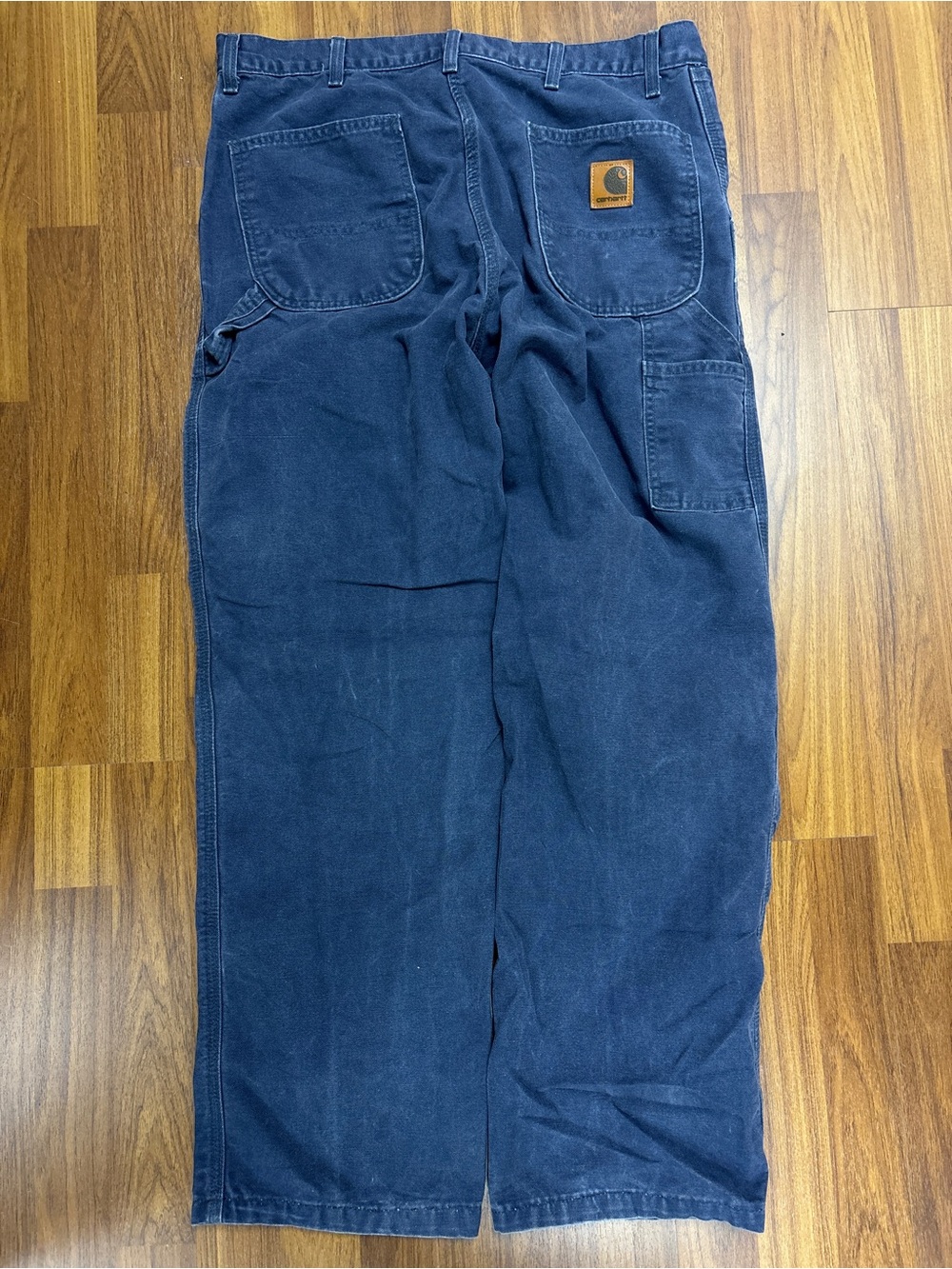 Vintage 2000 Carhartt B11 PTL Petrol Dungaree Workwear Cargo Pants Fits 36x30